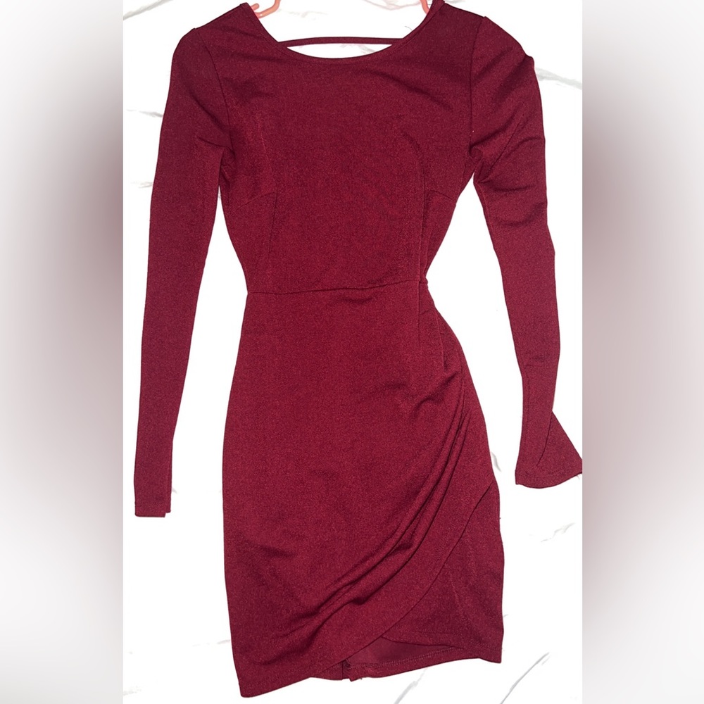Mini dress maroon